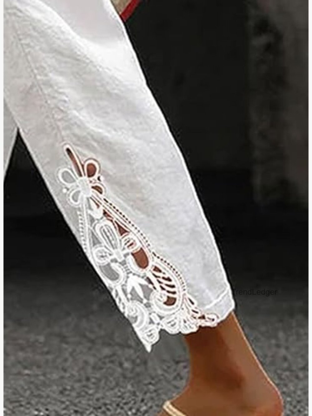Casual Lightweight Drawstring Elastic Waist Pants with Pockets - Picture 4 of 7